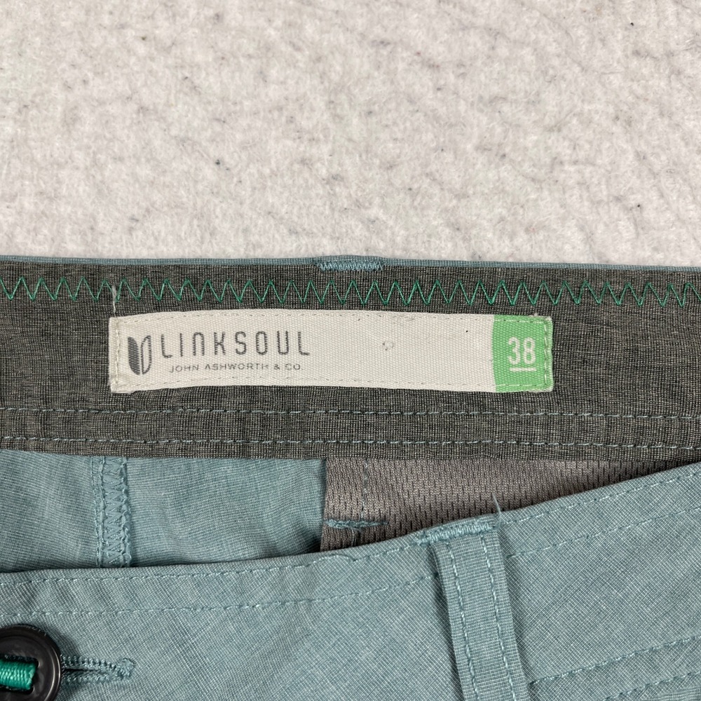 Linksoul Boardwalker Shorts Mens 38 Blue Stretch Golf Casual Hybrid Vacation - Picture 6 of 10